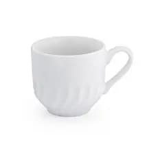 Xicara de Cha e Café Porcelana 250ml – Resistente e Sofisticada para Mesa Posta Classica