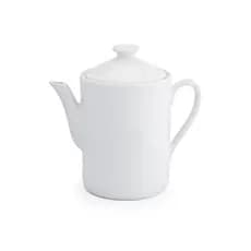 Bule de  Café  e Chá Porcelana Branca 1300ml para Cha Cafe Chaleira Leiteira Elegante Mesa Posta Decoracao