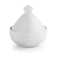 Saleiro Marroquino Tagine Branco 400g – Porcelana Resistente Estilo Rita Lobo