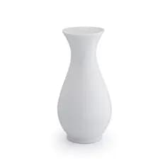 Vaso Planta Branco Porcelana 22cm Apartamento Escritório Decorativo Interno Clean