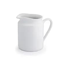 Jarra de Porcelana Branca Leiteira Branca Água Suco 800ml Decorativa Jarro