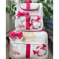 Bolsa Maternidade Super Luxo Personalizada com Nome para bebê menino e menina