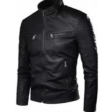 Jaqueta Couro Masculina Blusa Casaco Moderna Pronta Entrega Forrada