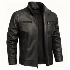 Jaqueta de Couro Masculina Casual Estilo Moderno Elegante Inverno