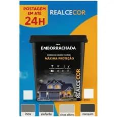 Tinta Emborrachada 18KG Impermeável Premium Realcecor Lavável Antimofo Envio 24 Horas