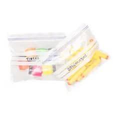 Kit 40 Saco Plastico Freezer Vedacao Dupla Zip Hermetico 16 x 14cm Lacre Organizacao