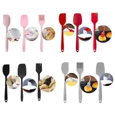 Jogo Utensilios de Cozinha Silicone 4 peças - Grande