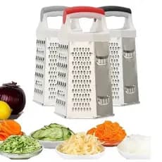 Raladores De Alimento Inox Cozinha Restaurante Descascador Boleador Ralador C/ Recipiente
