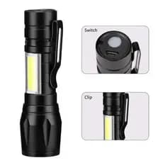 Mini lanterna led cob + xpe portátil tocha de carregamento usb lanterna acampamento foco luz lanterna com clipe caneta