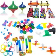 Kit Brinquedos P/ Festa Infantil Aníversário Lembrancinha Carrinho Pião Prendas Retrô Unissex