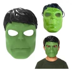 Máscara Infantil Hulk Plástico Fantasia Carnaval Festas