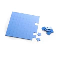 Thermal Pad Térmico 100 peças de 10mm X 10mm X 1mm espessura para Ps4 Ps3 Xbox 360 Xbox One e PC