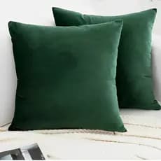 Kit 2 Capas de Almofada Suede Veludo 45x45 Decoração Sala com Zíper