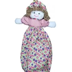 Puxa Saco Porta Sacolas de Cozinha - Organizador Boneca 100% Artesanal