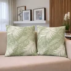 Kit 2 Capas de Almofada 45x45 de Algodão com Zíper Oculto para Sofá e Cama/ Decoração de Sala e Quarto