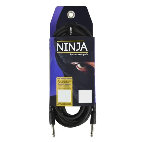 Cabo Para Guitarra Equipamentos P10+P10 Ninja Guitar 10ft 3,05m Santo Angelo 4.5.20.232.121