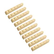 Caixa com 10 Pestana Para Violão Clássico Nylon 52x6x9mm Branco PNC Steve