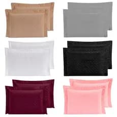 Kit 2 un Porta Travesseiros SOFISTICATA 70x50cm | Matelado Ultrassônico Toque Macio