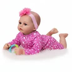 Boneca Reborn Menina Realista Silicone Roupinhas Acessórios