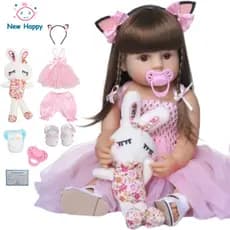 Boneca Reborn Boneca New Happy  Pode dar Banho