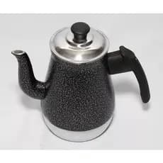 Bule Para Café Chá Em Alumínio Preto 1 Litro