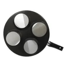 Frigideira Multiuso 4 Ovos/hambúrguer Antiaderente Preto