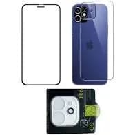 Kit 3X1 Apple iPhone 11 Tela 6.1" Película Frontal Cerâmica 9D + Película Traseira + Película Câmera