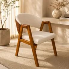 Poltrona Decorativa Premium em Compose Linho – Design Moderno, Elegante e Sofisticado