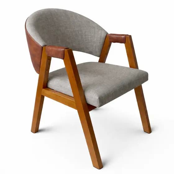 Poltrona Decorativa Premium em Compose Linho – Design Moderno, Elegante e Sofisticado