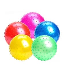 KIT a 20 Bola De Plástico De Massagem 18CM Inflável Brinquedo Infantil Vinil Pilates Fisioterapia