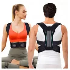 Cinta Colete Corretor Postural Unissex Reforçada - Suporte Forte para Coluna e Lombar PREMIUN