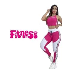 CONJUNTO FITNESS CALCA LEGGUING CINTURA ALTA E TOP SUPLEX CONJUNTO DE ACADEMIA TOP E CALCA FEMININO