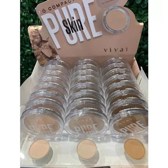 Pó Compacto Vivai Pure Skin – Acabamento Suave e Natural ESCOLHA O SEU