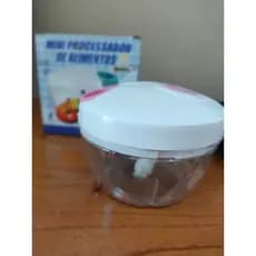 Triturador Mini processador manual de alimentos comida de bebê alimentos picados frango desfiado - Pronta Entrega