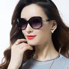 Óculos Feminino Clássico Fox Vintage Polarizado Uv400 Piloto