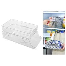 Organizador Geladeira Porta 12 Latas Dispenser Suporte