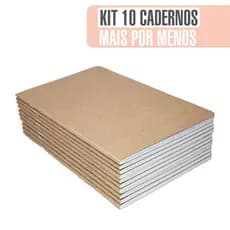 kit 10 Cadernos Kraft | mini | Padrões  | Bloco Traveler A6 | Sketchbook Planner