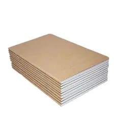 kit 20 Cadernos Kraft | mini | Lisos  | Bloco Traveler A6 | Sketchbook Planner
