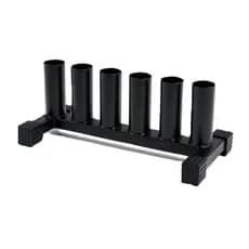 Suporte de Barras Crossfit 5 Posições Preto -  Reforçado Academia e Casa Fitness Organizador Fitness
