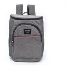 Mochila Cooler Termica para marmita, lanche, almoço, passeio, delivery 13L - Cinza