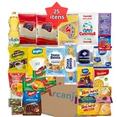 Cesta Básica De Alimentos Completa 25 itens de Qualidade