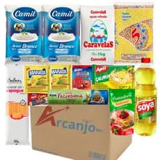 Cesta Básica De Alimentos Alimentar Doações Empresas 13 Itens