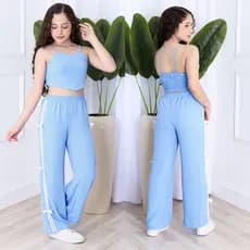 conjunto juvenil  10 a 16 anos menina roupa de adolescente mocinha com croped e calça
