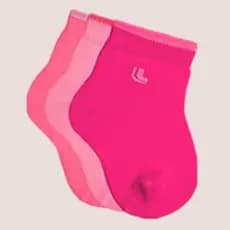 3 Pares De Meias Masculina e Feminina Lupo Com Punho Soft Em Algodao Infantil Baby