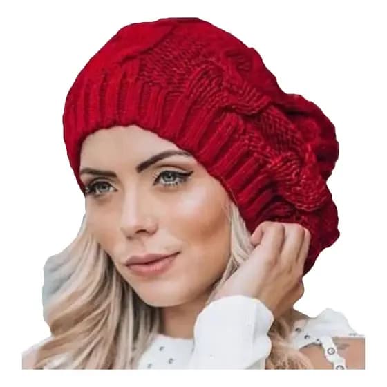 Boina Trança Feminina Gorro Touca Toca Beanie Caidinha