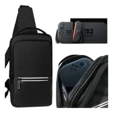 Bolsa Mochila Case Pochete Bag Transversal Nintendo Switch 2 Oled V1 V2