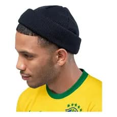 Touca Rap de Lã Curta Rasa Gorro Toca Marinheiro Sailor Docker Rap Street Wear Funk Swag Trap