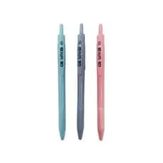3 Canetas BPX retrátil 0.7mm Azul/Vermelho/Preto