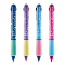 Caneta Gel Apagável 4 Cores Ponta 0.5mm Unidade Cis Fantasia