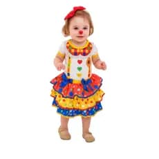 Fantasia Infantil Palhacinha Divertida Baby